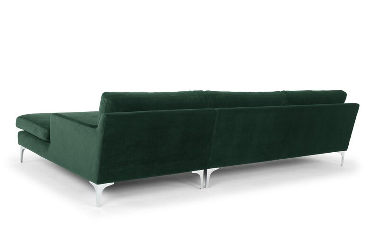 Jones Sectional Sofa With Chaise, Left Facing, Green, Velvet