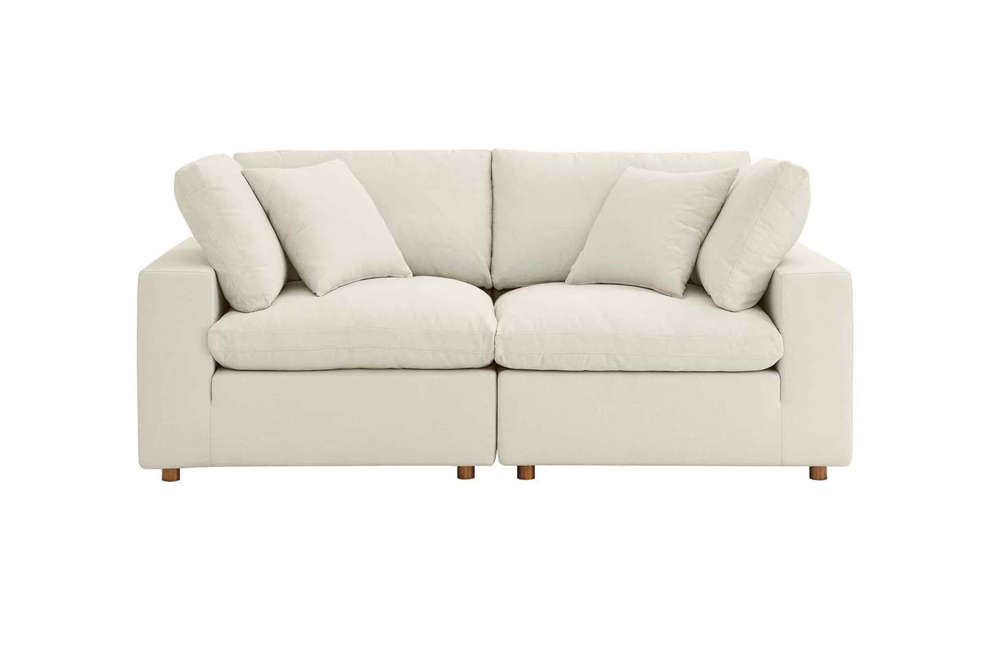 Commix Sectional Sofa, 2 Seater, Light Beige