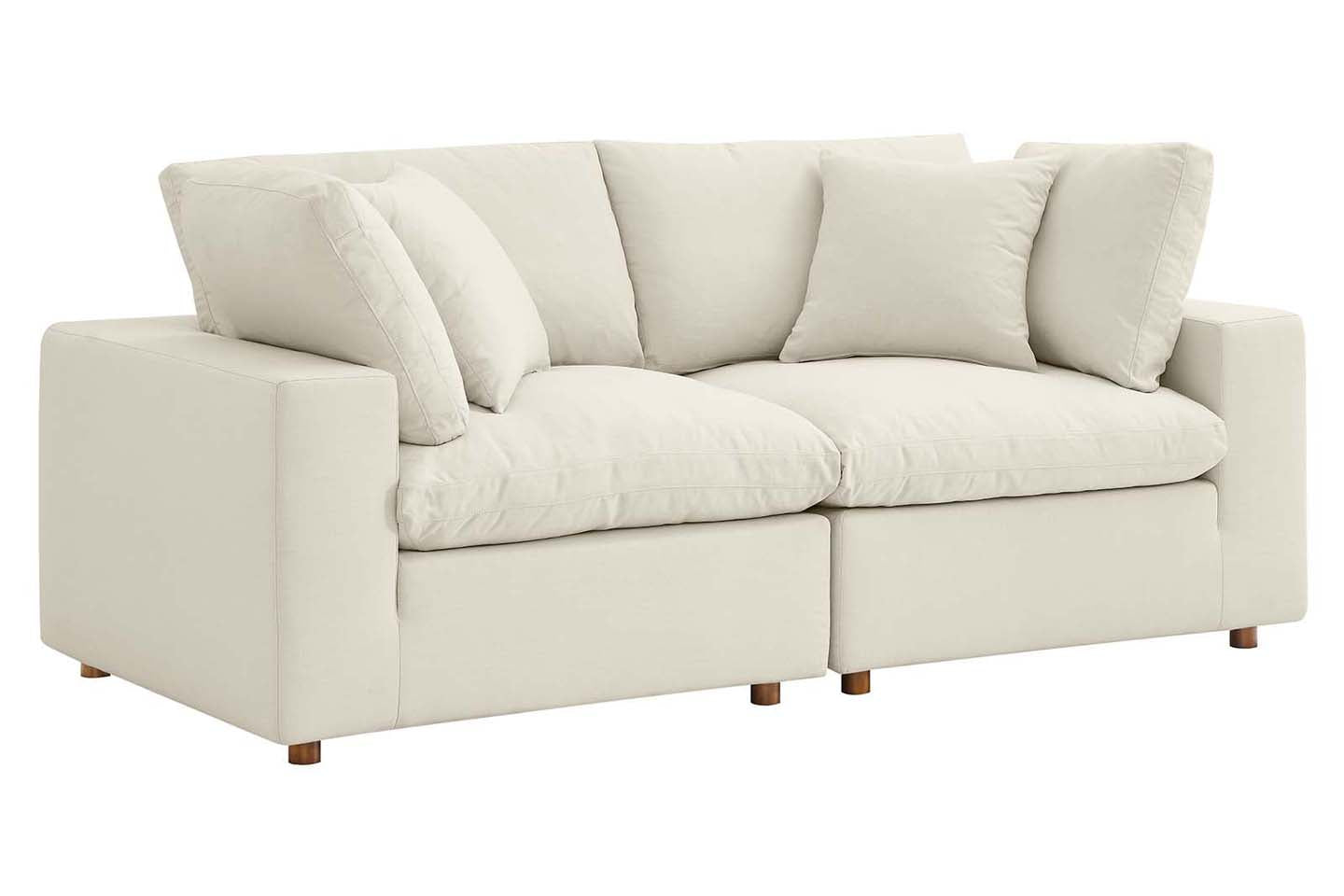 Commix Sectional Sofa, 2 Seater, Light Beige